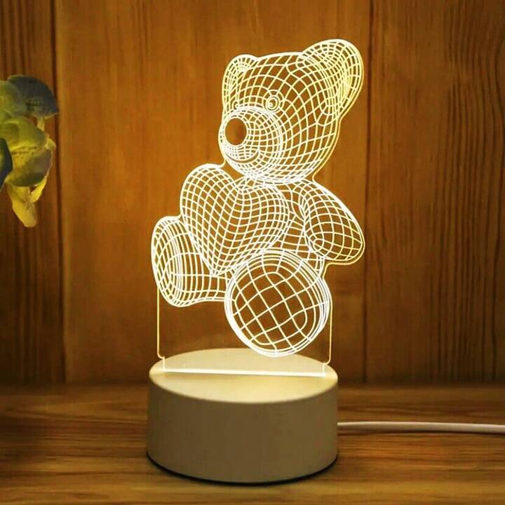 ديكور دبدوب مضيء 3D
