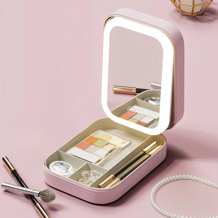 صندوق تنظيم المجوهرات والمكياج PrettyLume