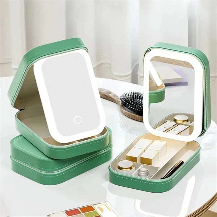 صندوق تنظيم المجوهرات والمكياج PrettyLume