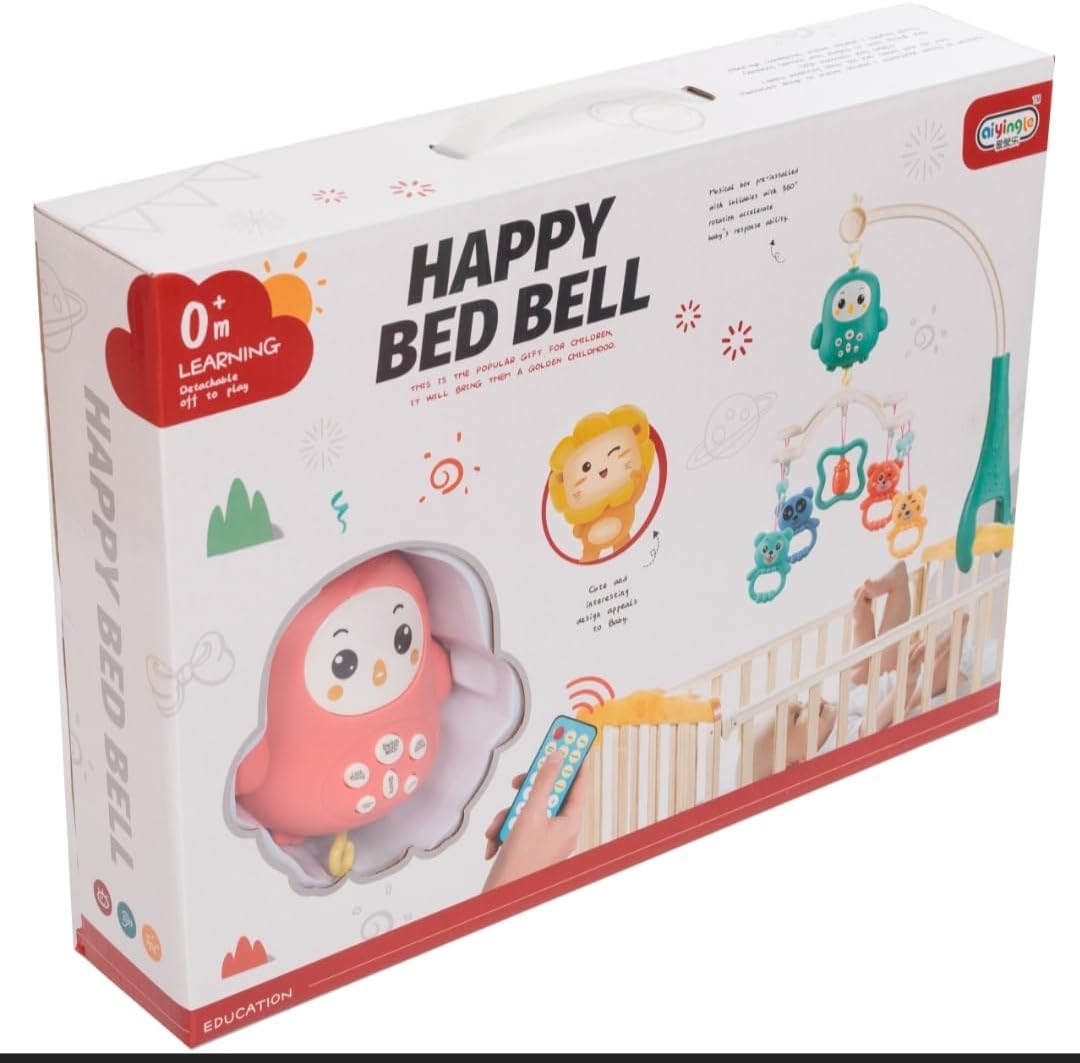 🛎️ ملاهى سرير الأطفال (Happy Bed Bell) - الحل الأمثل لراحة البيبي! 👶🎶