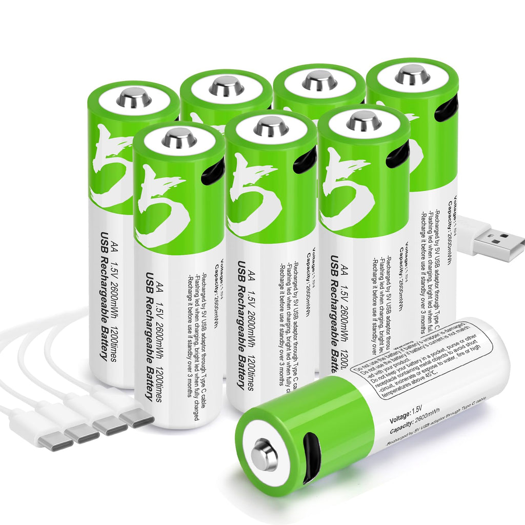 باكيت 4 قطع حجارة قابة لاعادة الشحن USB