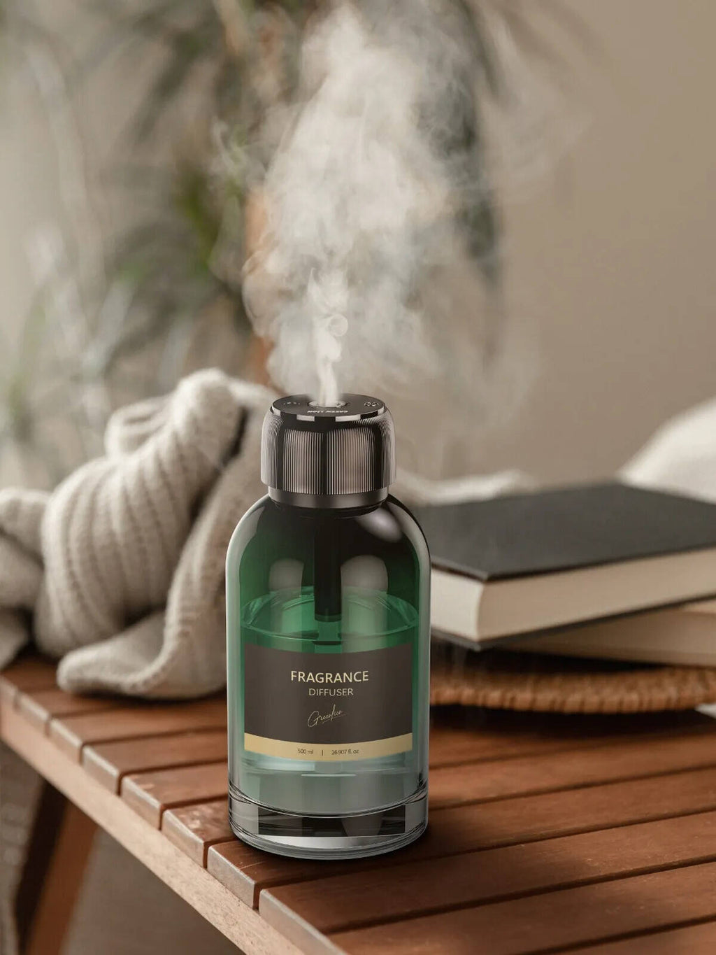 موزع العطر جرين ليون مع اضاءة ليزر