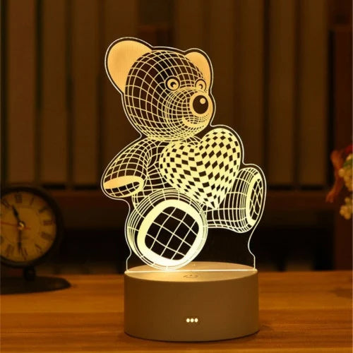 ديكور دبدوب مضيء 3D