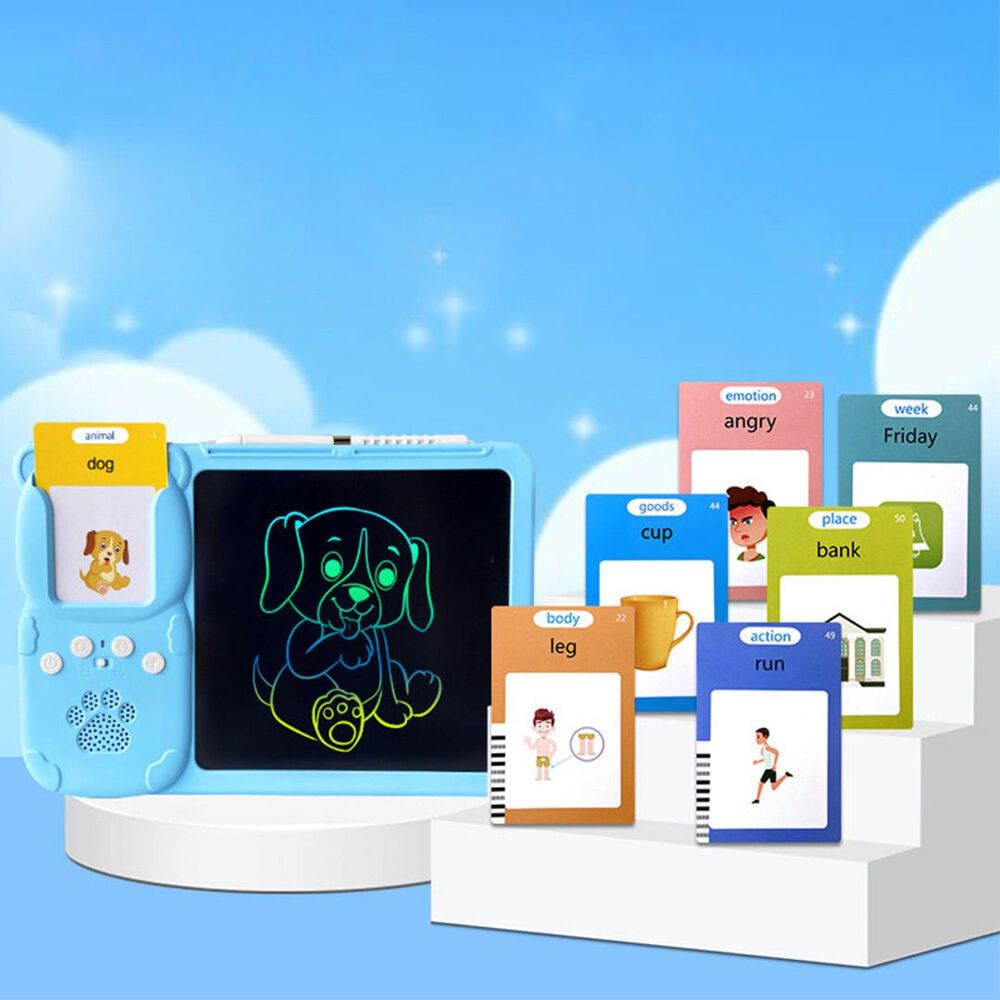 لوح LCD تفاعلي مع بطاقات تعليمية للأطفال
