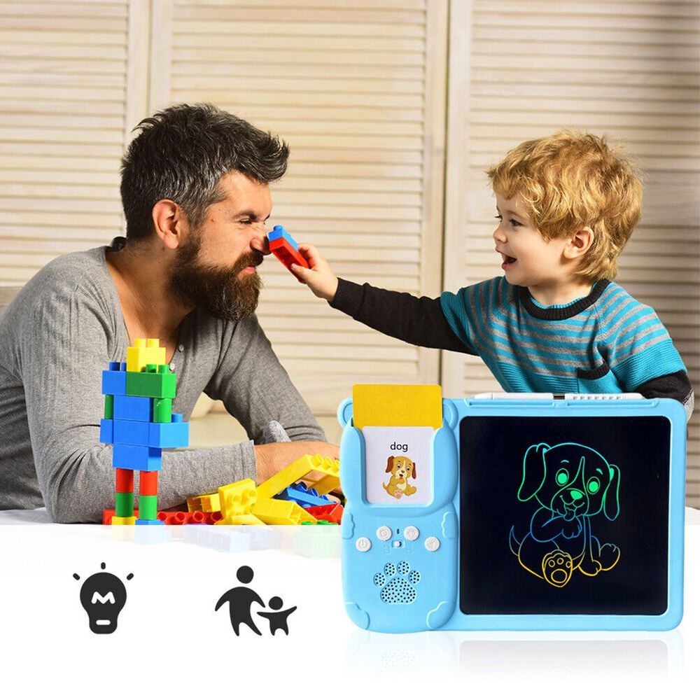 لوح LCD تفاعلي مع بطاقات تعليمية للأطفال