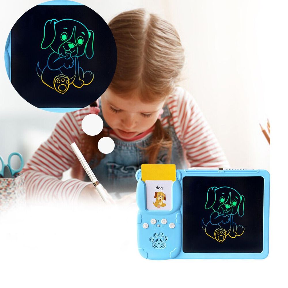 لوح LCD تفاعلي مع بطاقات تعليمية للأطفال